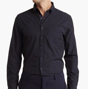 Denim & Flower Ricky Singh polka dot long sleeve button-up shirt
